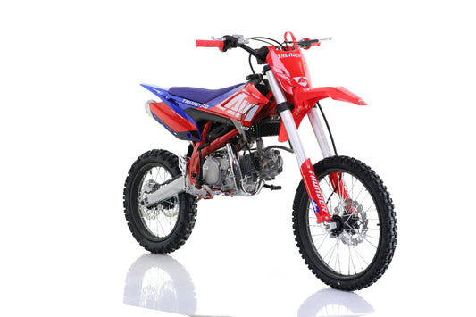Apollo Thunder Crossmotor 125cc 95km/u 12Pk 4 Gang 2025 ! Rood/Blauw