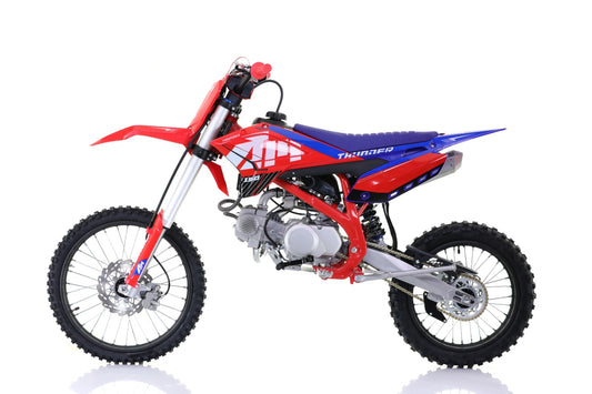 Apollo Thunder Crossmotor 125cc 95km/u 12Pk 4 Gang 2025 ! Rood/Blauw