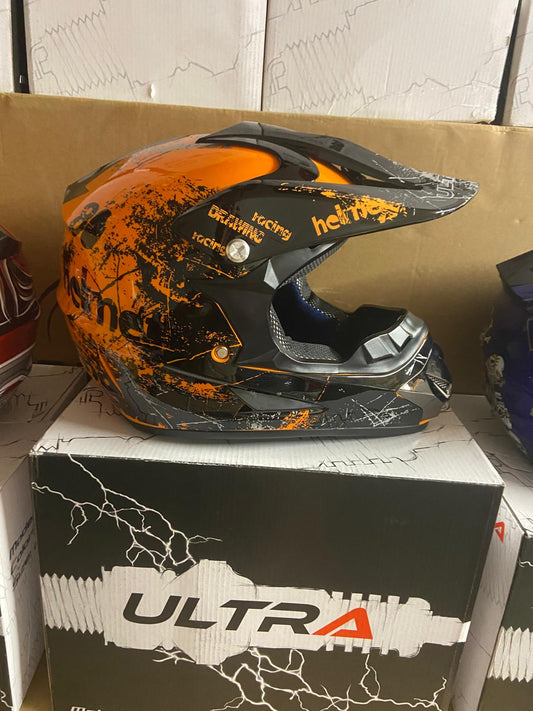 Ultra Motocross Motorcross Helm Orange/Black