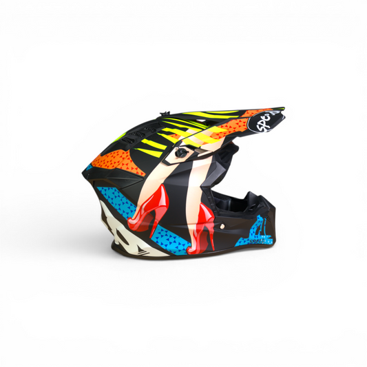Speed Pro Crosshelm – Pop-Art Edition Multicolor