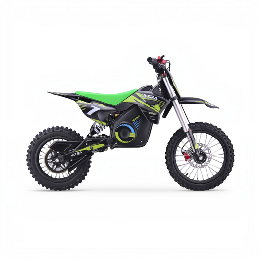 Ultra Motocross Snelle Krachtige Dirtbike 1800w 48v 65km/u Groen