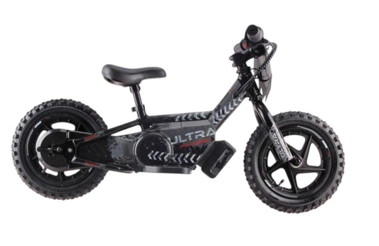 Ultra Motocross Elektrische Loopfiets 12 inch Zwart