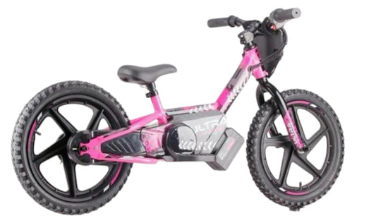 Ultra Motocross Elektrische Loopfiets 16 inch Roze