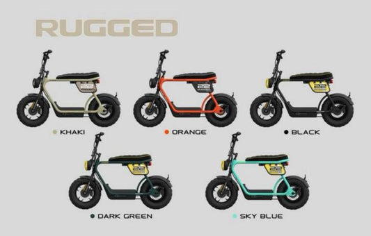 Coopop 22 Rugged E-Cruiser E-Scooter IN 5 KLEUREN NIEUW !