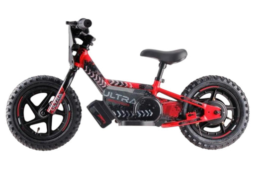 Ultra Motocross Elektrische Loopfiets 12 inch Rood