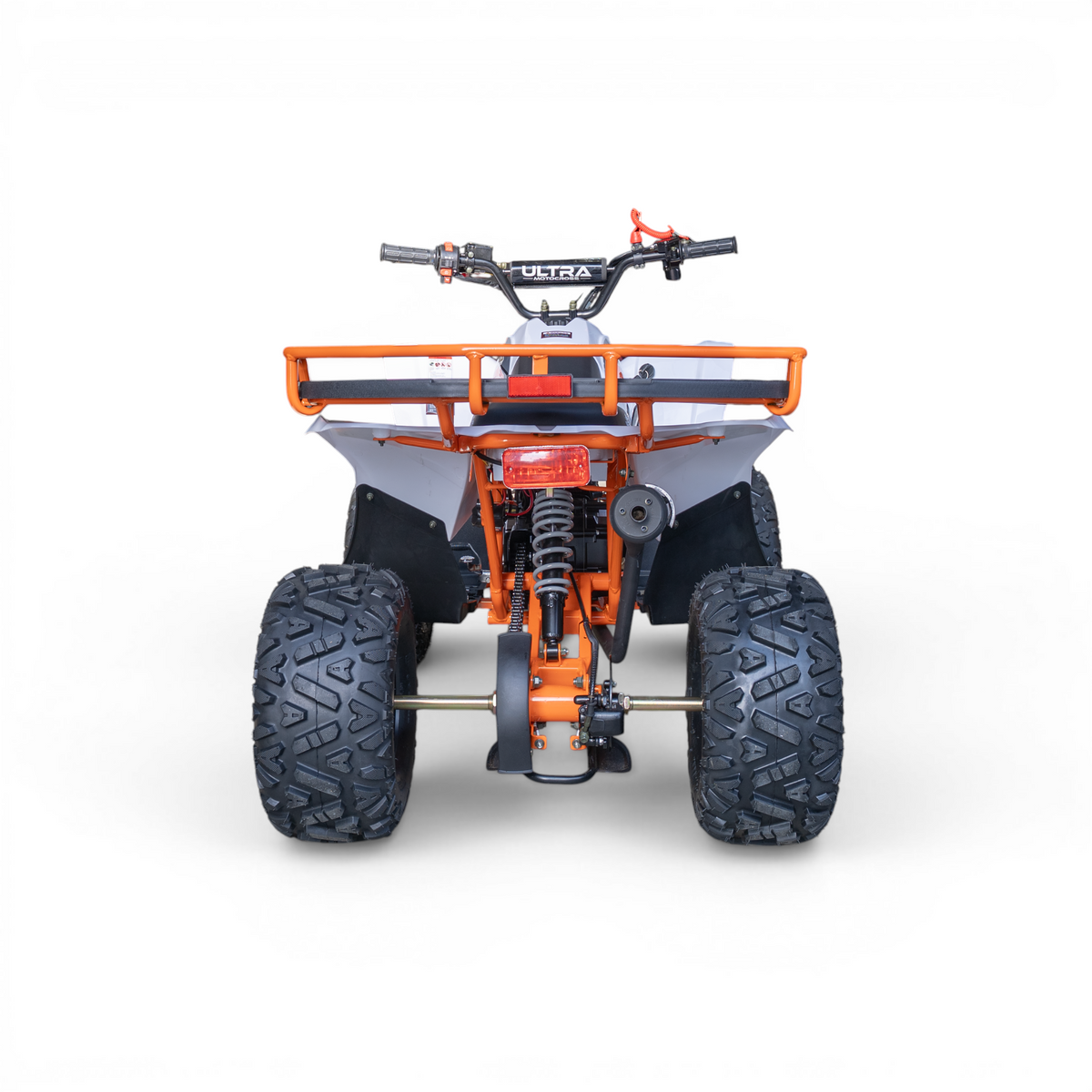 High-Performance Raptor ATV Quad 125cc Pro – Electric Start Oranje-wit