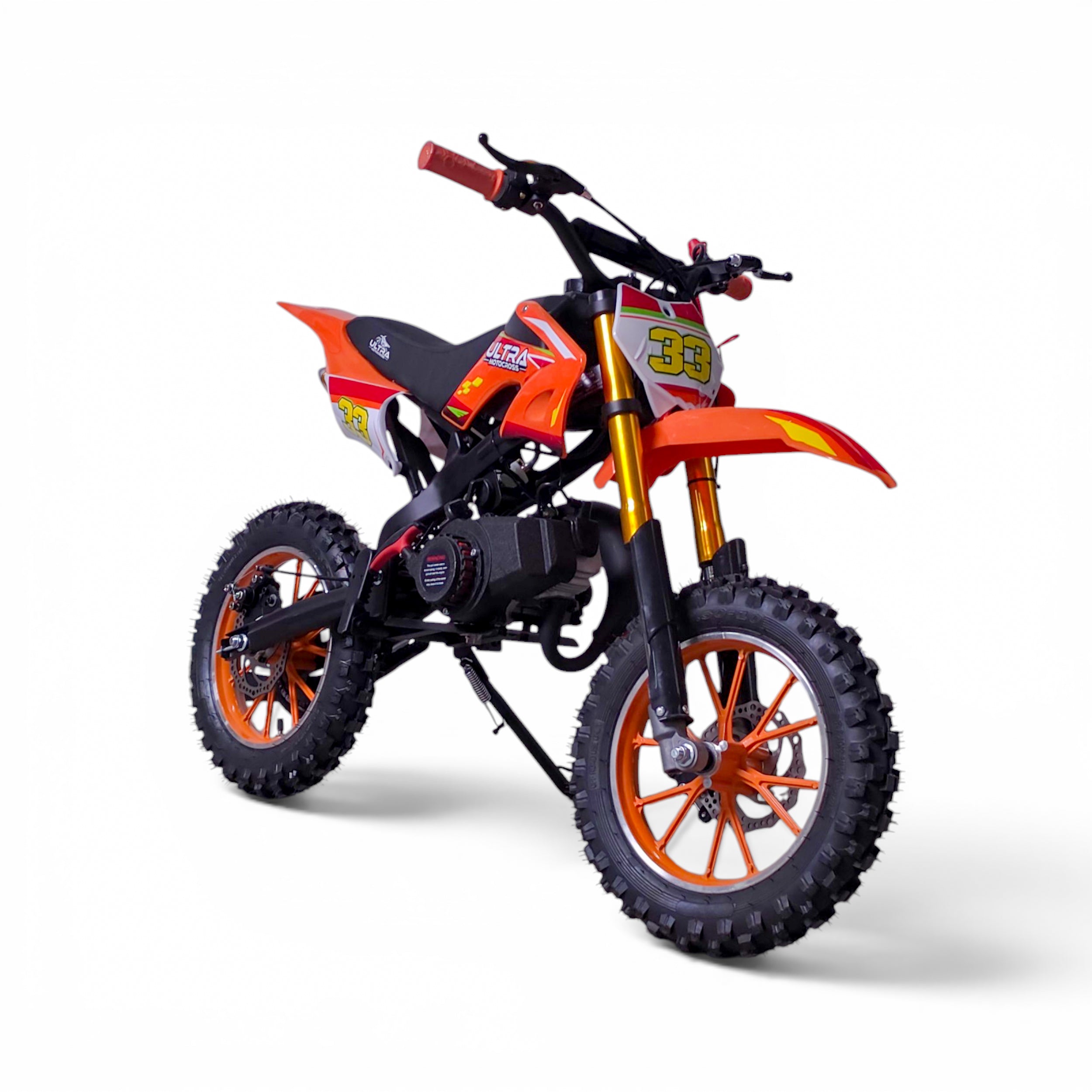 Ultra Motocross Pro 2026 Crossmotor 50cc 2 Takt Automaat Oranje