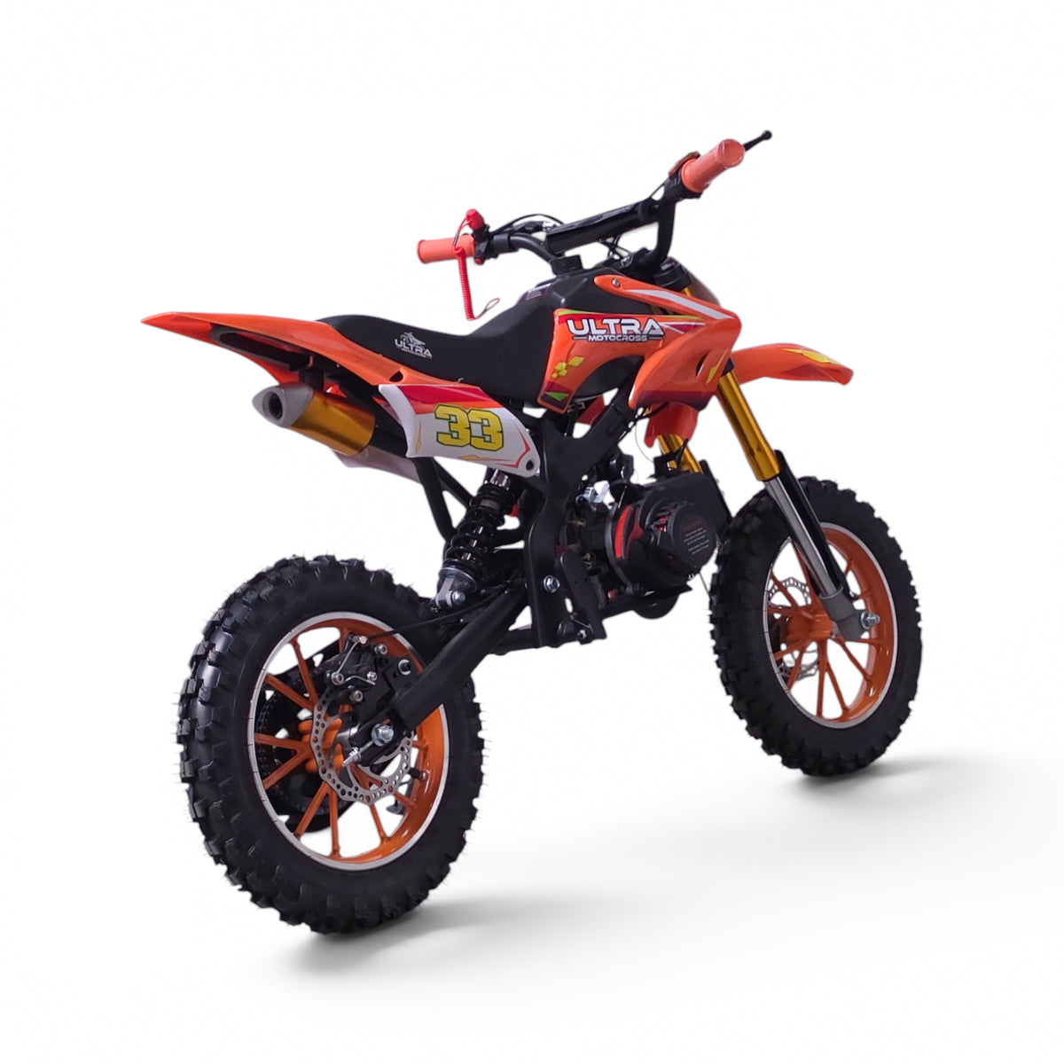 Ultra Motocross Pro 2026 Crossmotor 50cc 2 Takt Automaat Oranje