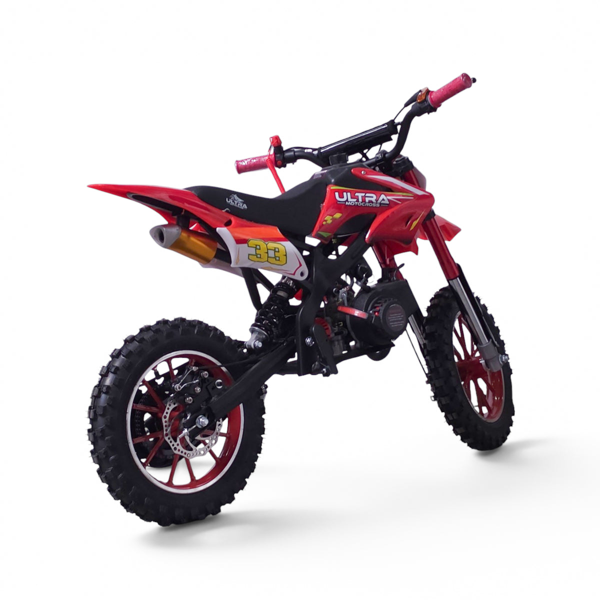 Ultra Motocross Pro 2026 Crossmotor 50cc 2 Takt Automaat Rood