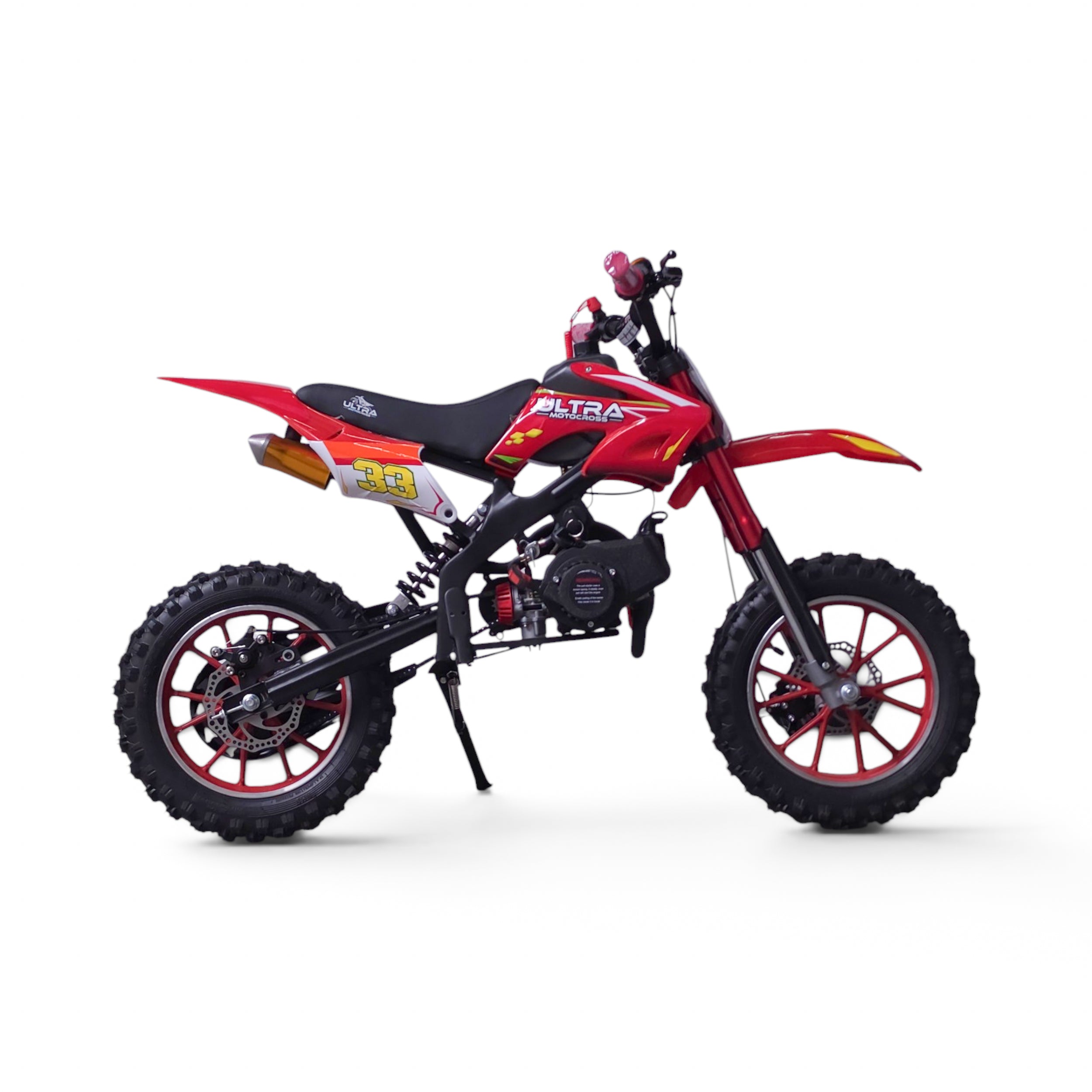 Ultra Motocross Pro 2026 Crossmotor 50cc 2 Takt Automaat Rood