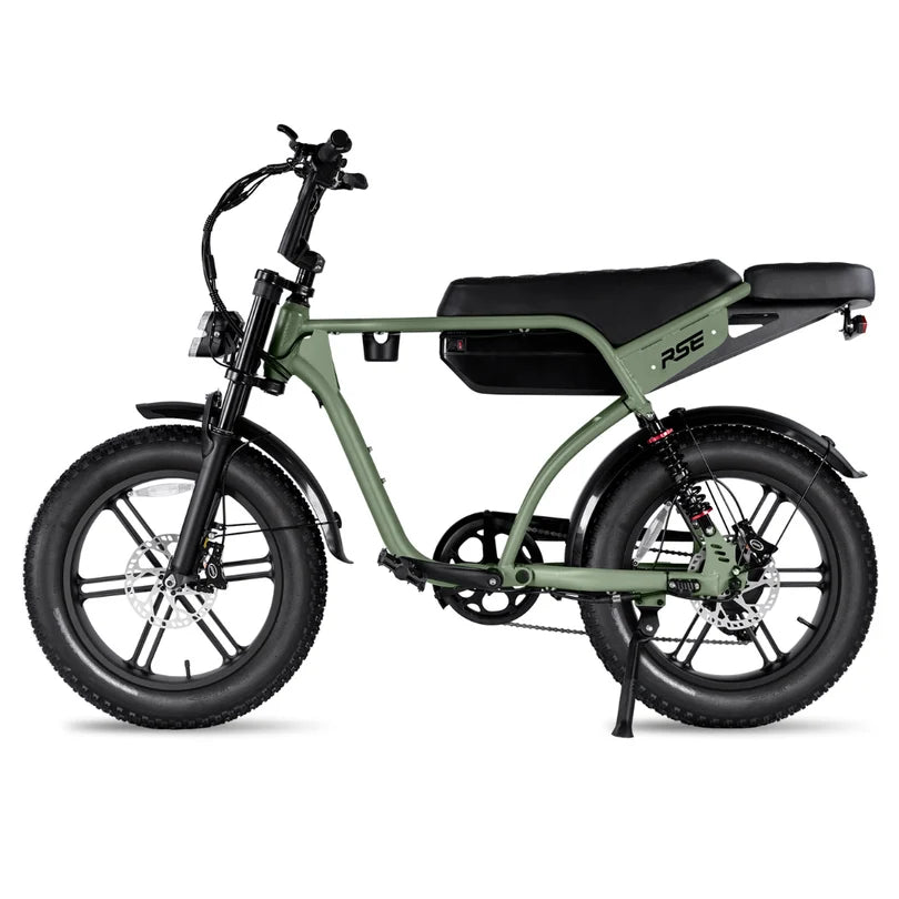 RSE Pro Elektrische Fatbike | Groen | Roze | Bekerhouder