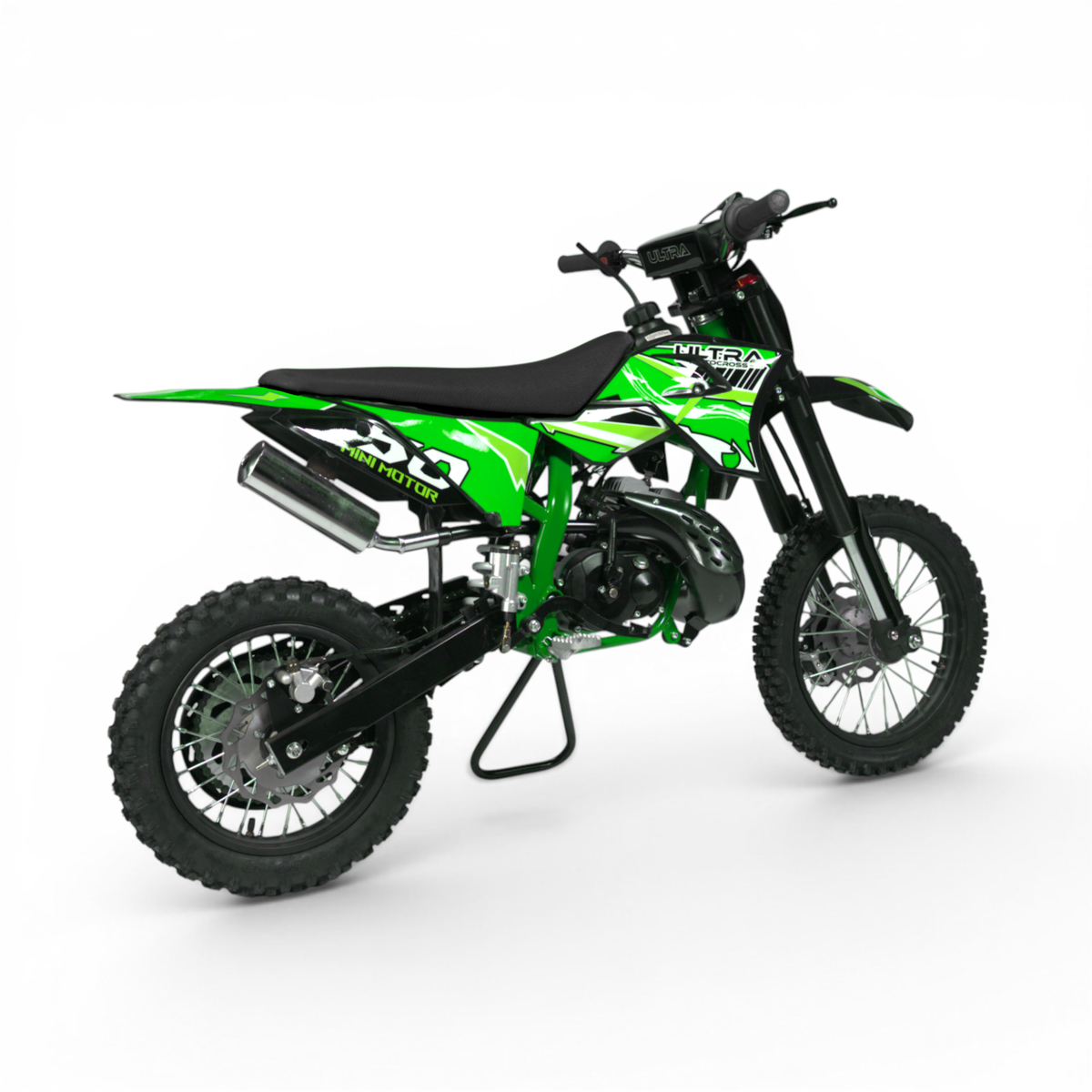 Crossmotor 50cc 80km/h 2-Takt Automaat Kickstarter 14"/12" Groen