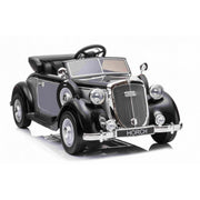 Audi Horch 930V Kinderauto 1938  – Zwart/Zilver Metallic – 2 Personen