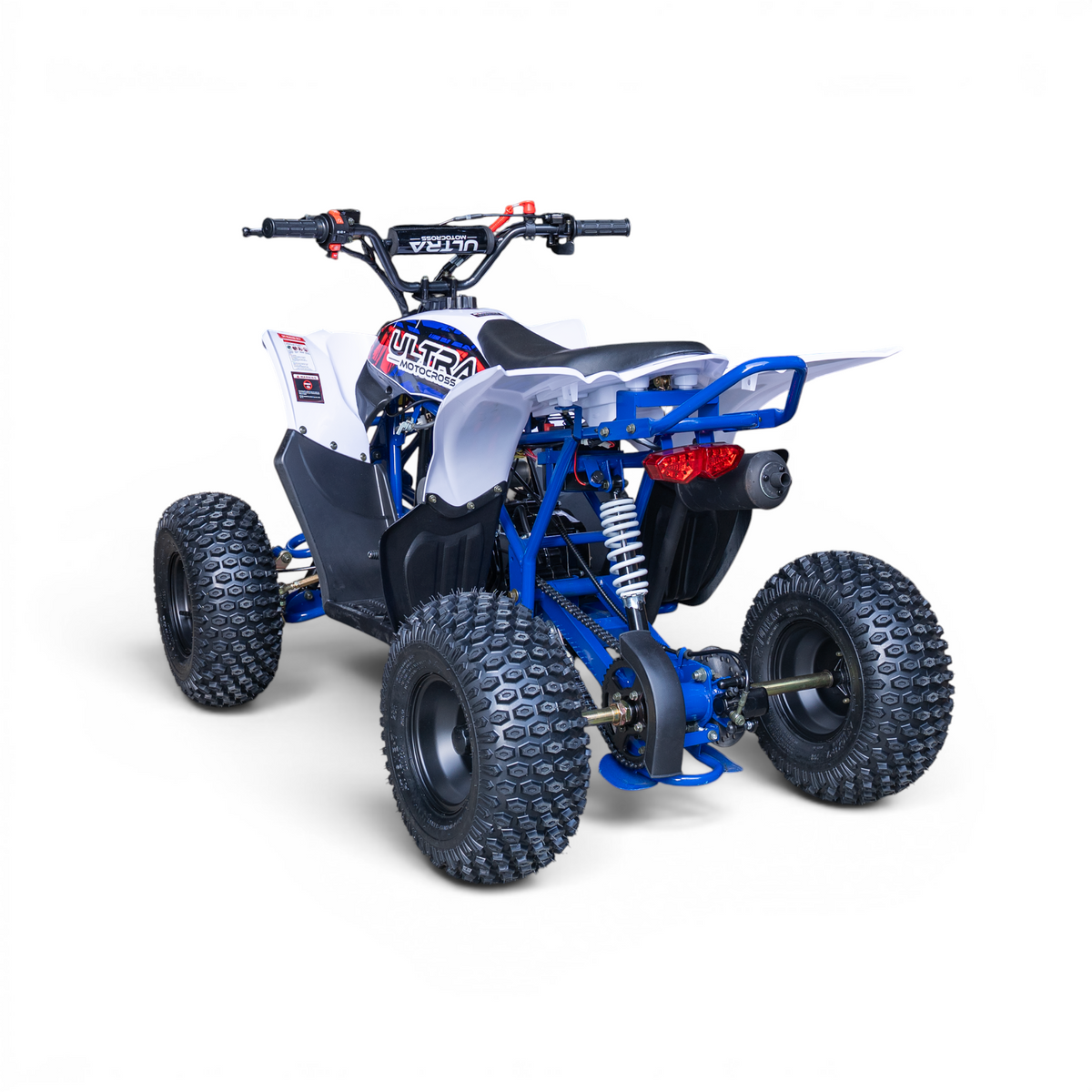 High-Performance Raptor ATV Quad 125cc Pro – Electric Start Blauw-wit