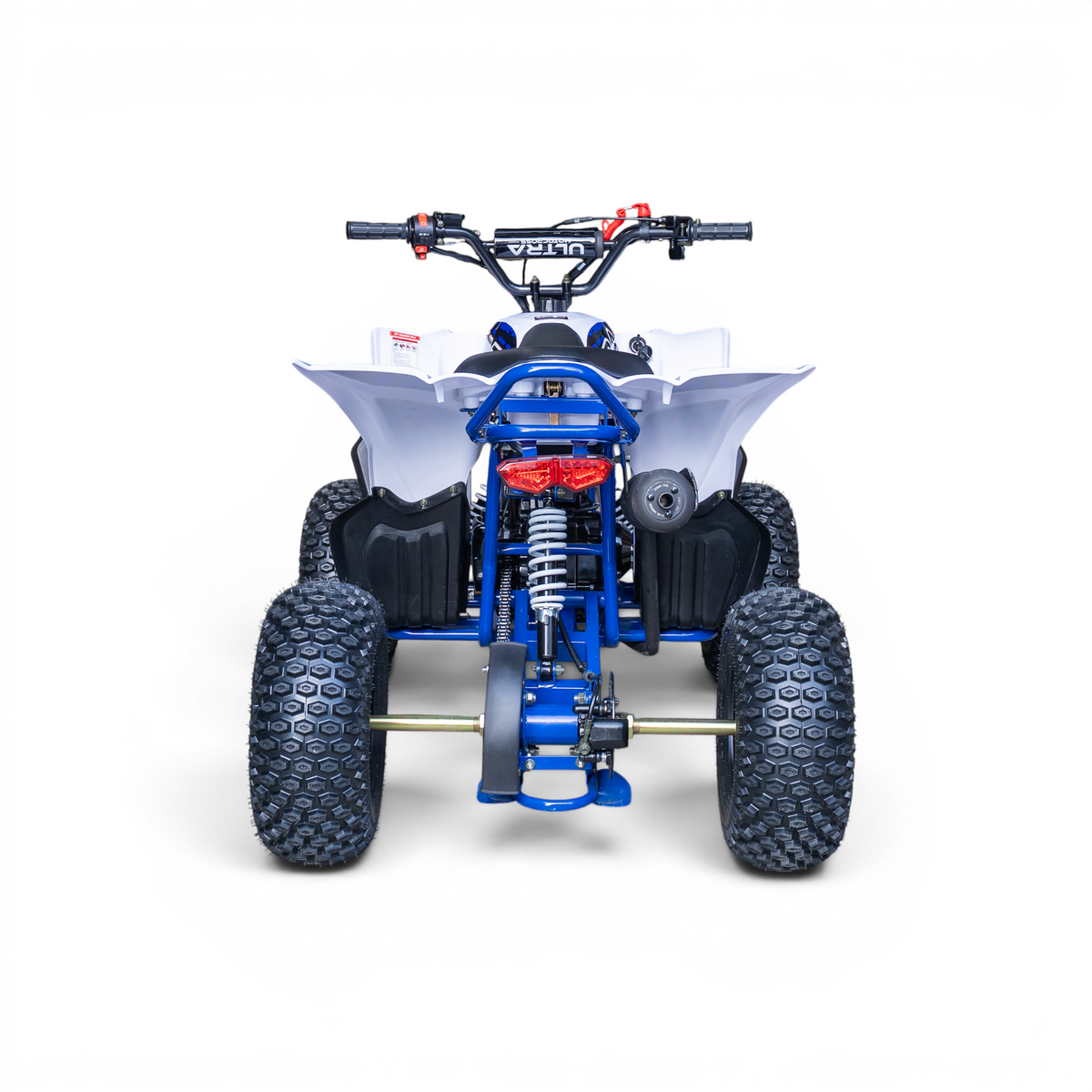High-Performance Raptor ATV Quad 125cc Pro – Electric Start Blauw-wit