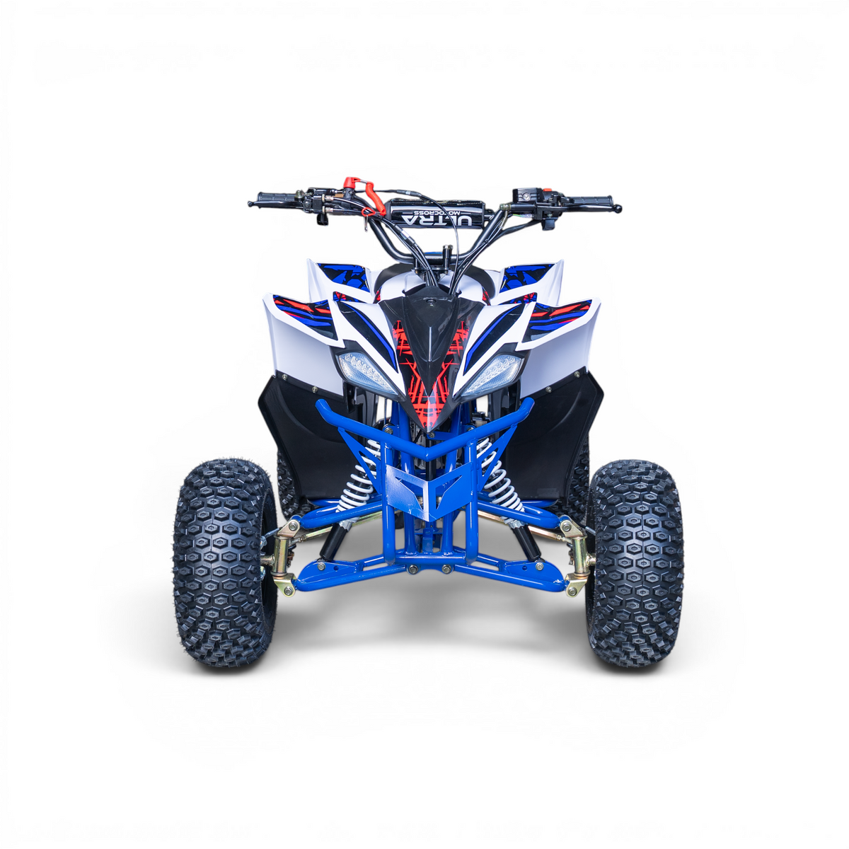 High-Performance Raptor ATV Quad 125cc Pro – Electric Start Blauw-wit