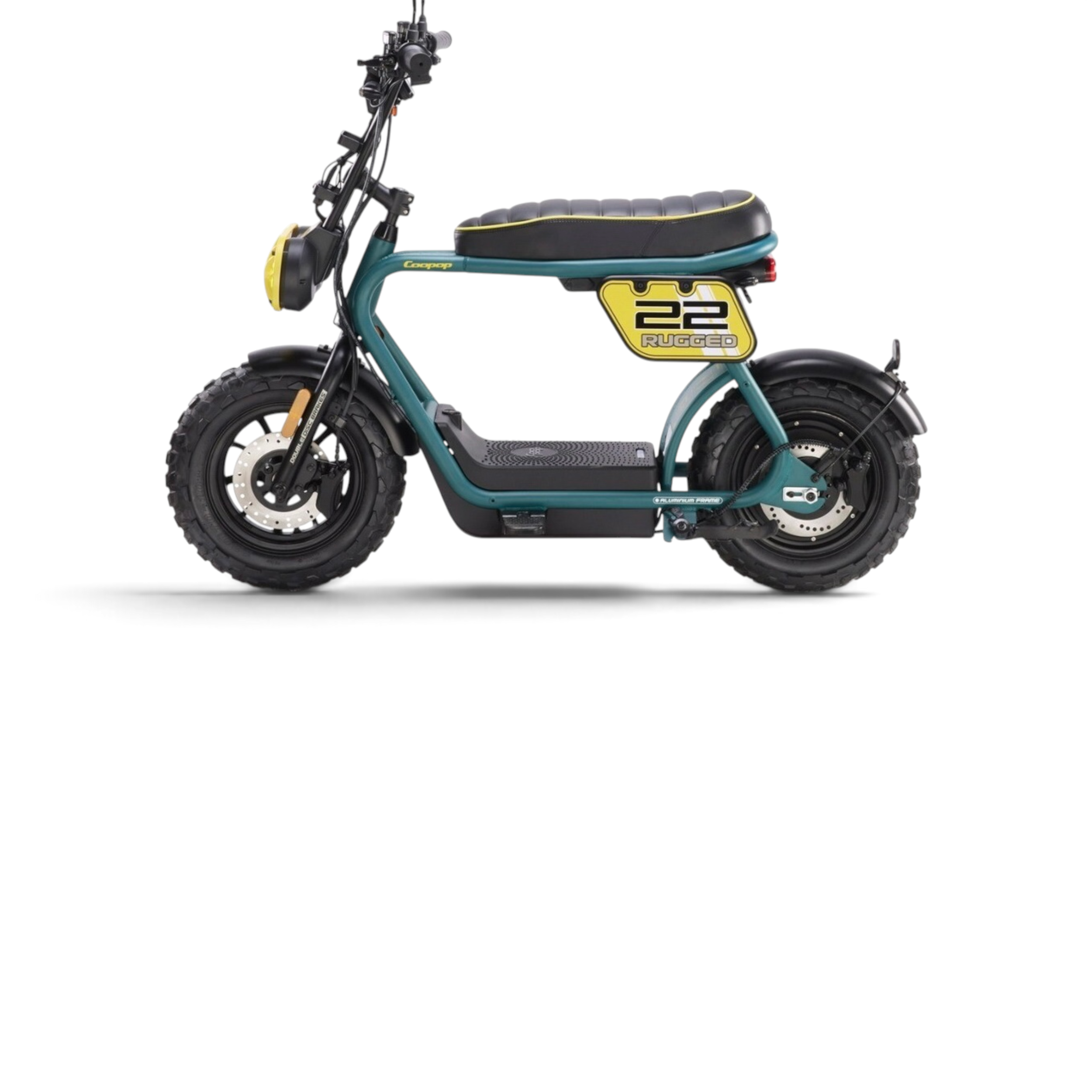 Coopop 22 Rugged 1200W Bosch E-Cruiser E-Scooter Khaki