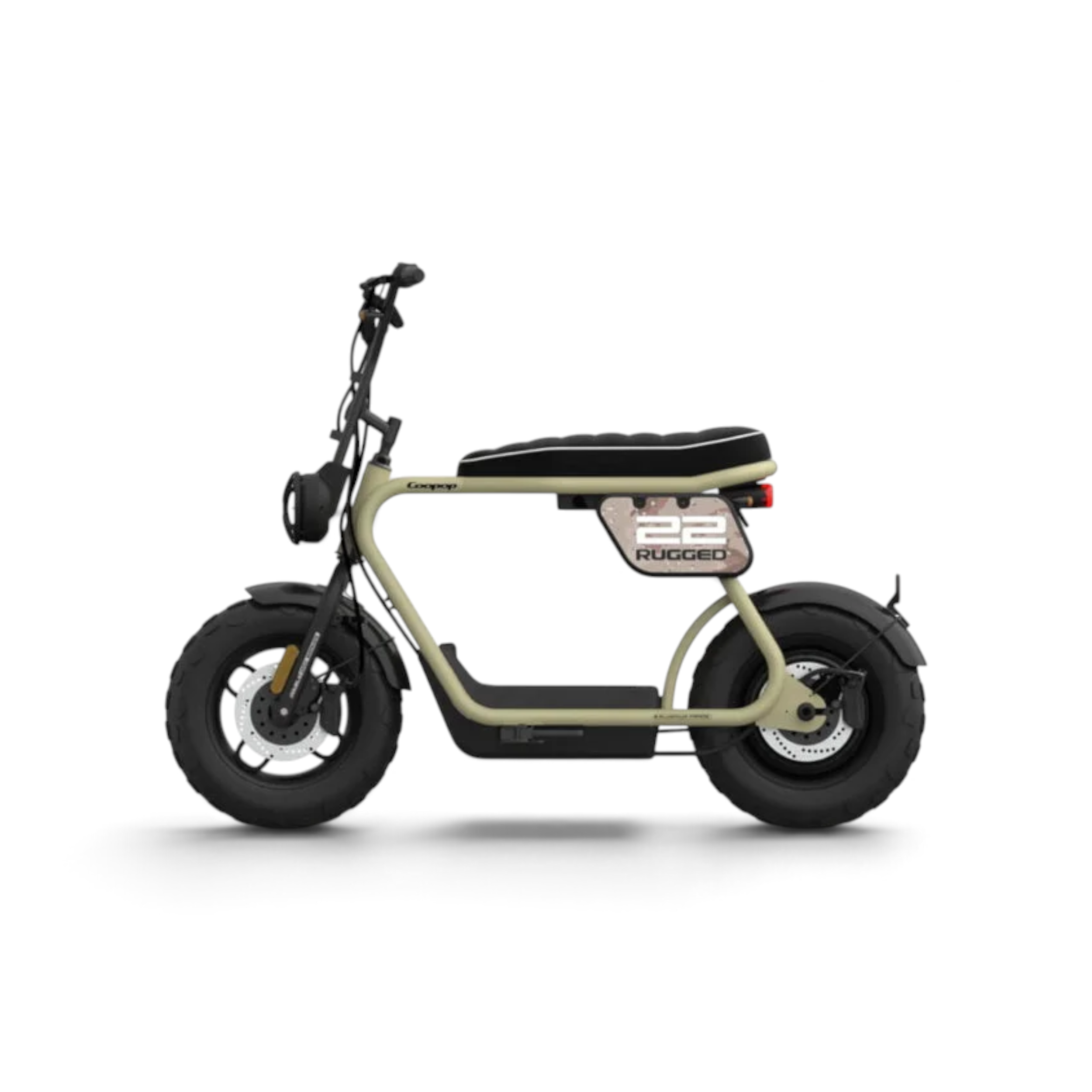 Coopop 22 Rugged 1200W Bosch E-Cruiser E-Scooter Khaki