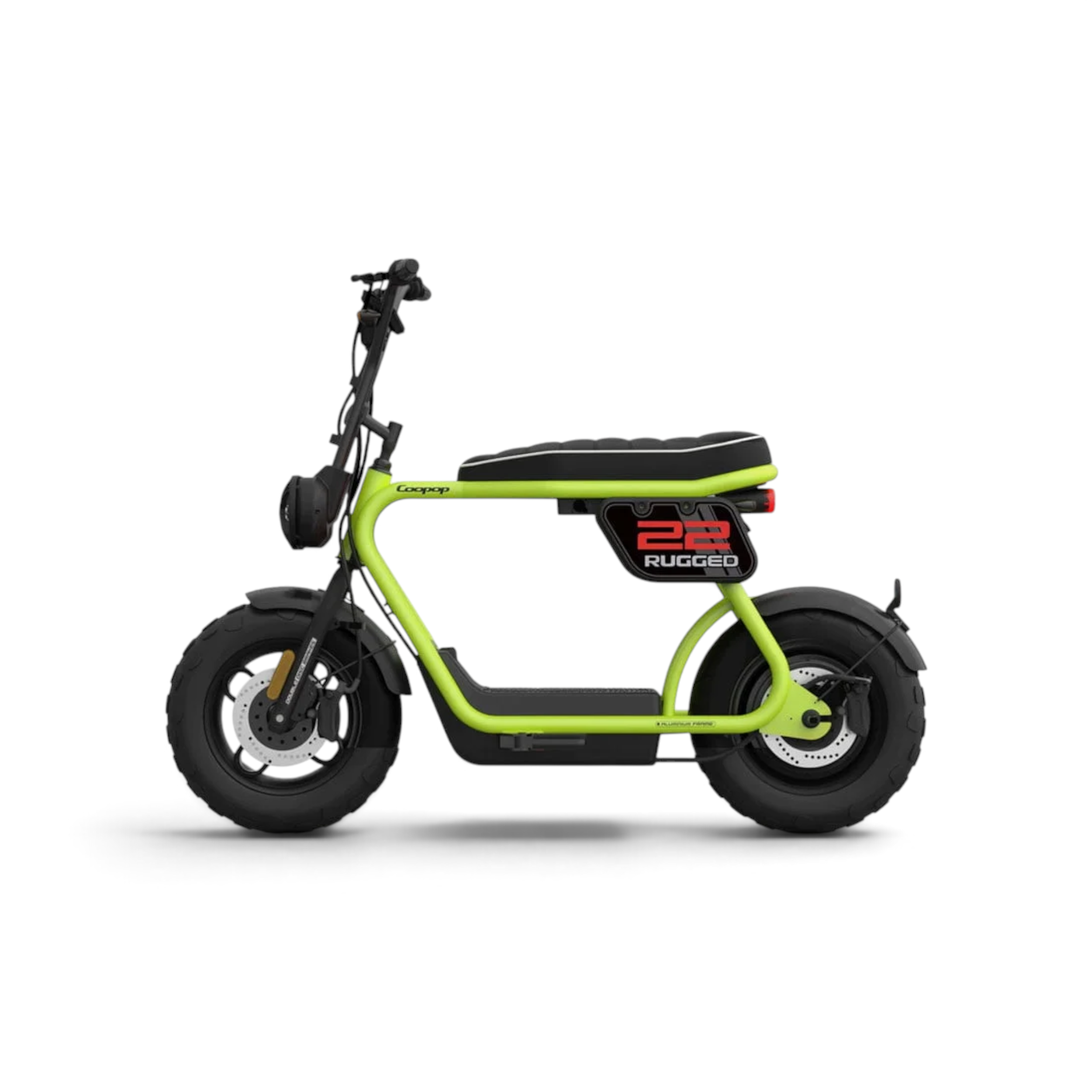 Coopop 22 Rugged 1200W Bosch E-Cruiser E-Scooter Groen