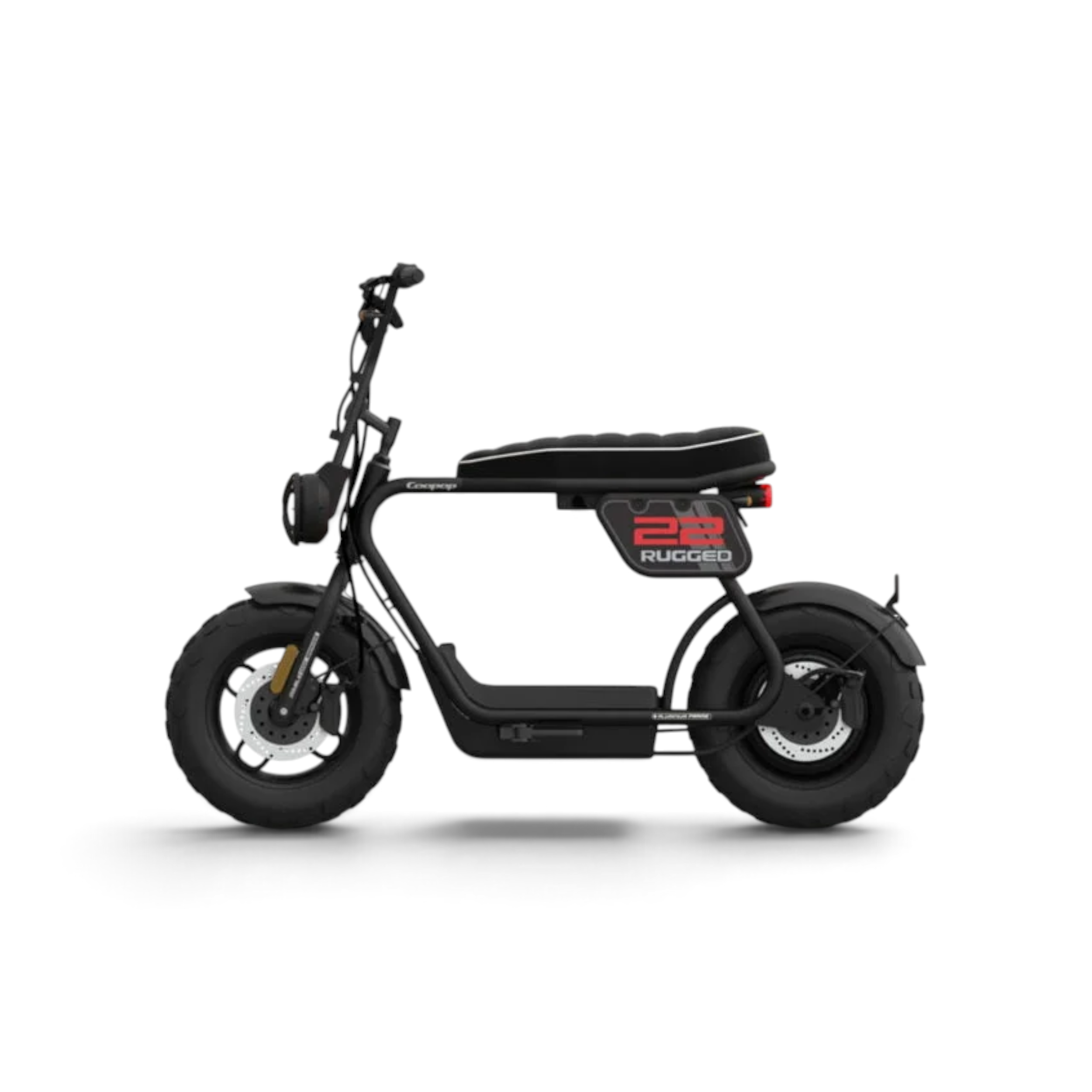 Coopop 22 Rugged 1200W Bosch E-Cruiser E-Scooter Zwart
