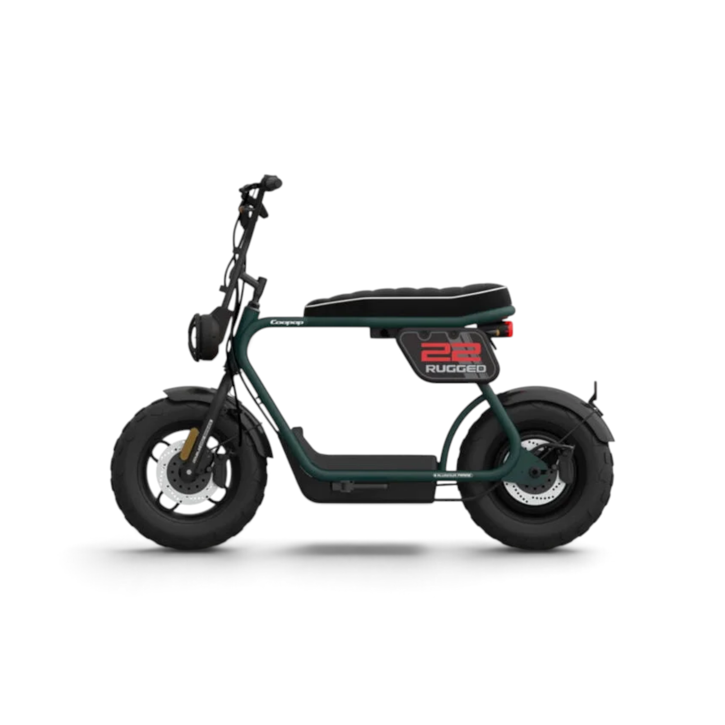 Coopop 22 Rugged 1200W Bosch E-Cruiser E-Scooter Zwart