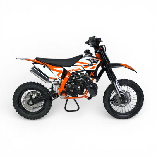 Koshine Crossmotor 50cc Oranje Nieuw