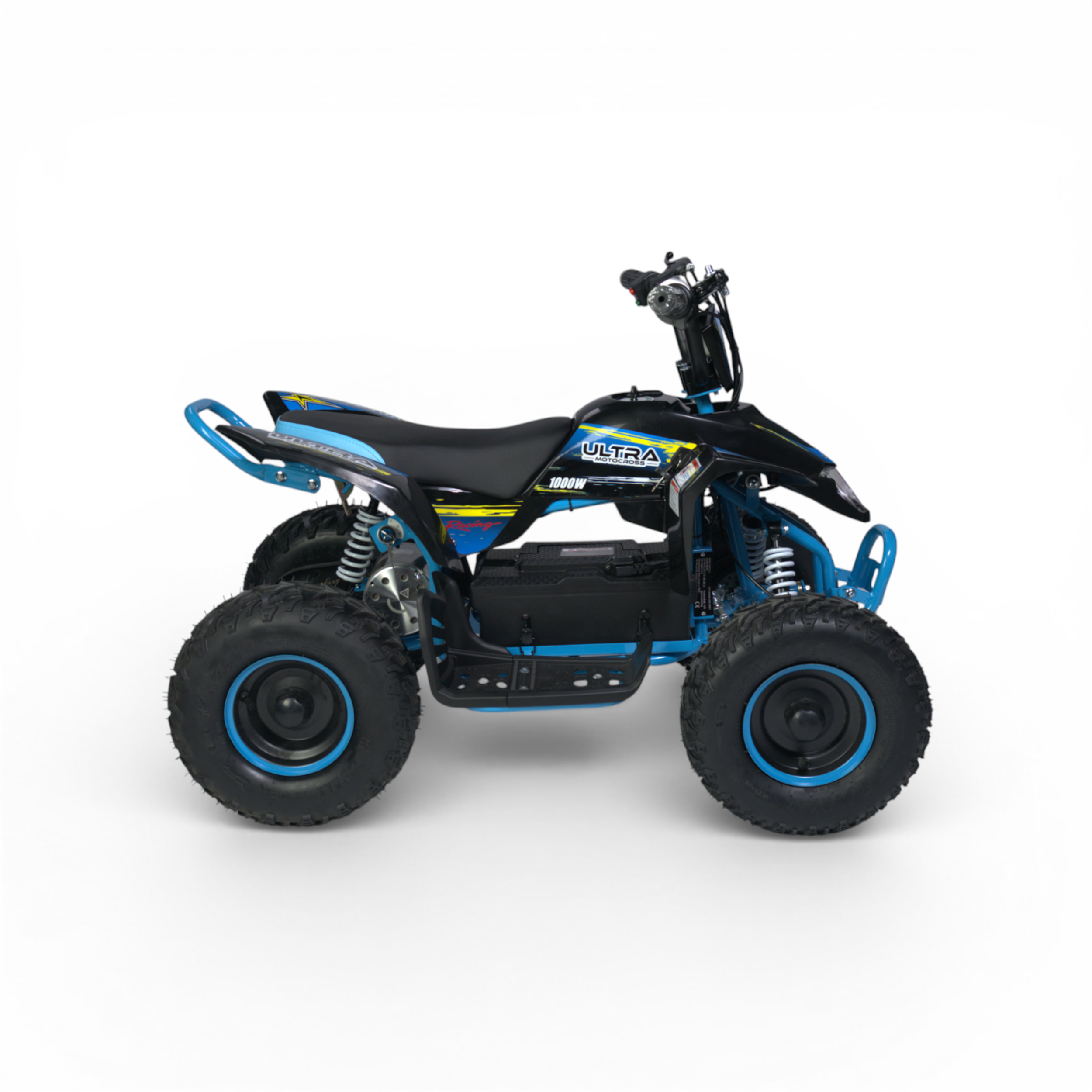 Elektrische Kinderquad Racing Accu 1000W 48V Blauw