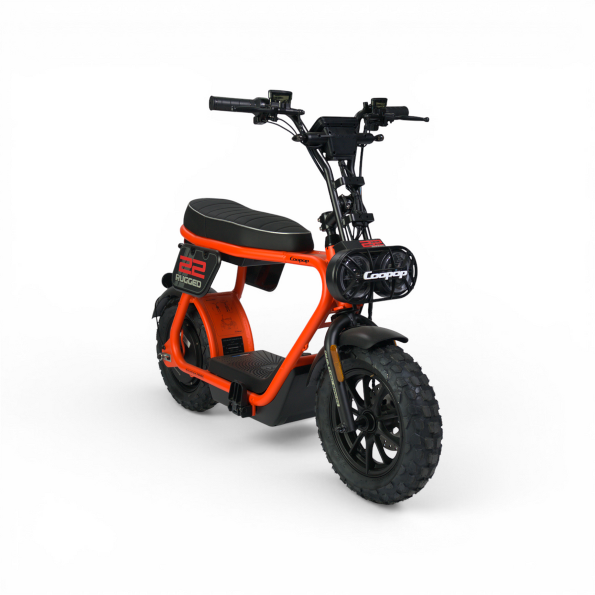 Coopop 22 Rugged 1200W Bosch E-Cruiser E-Scooter Orange