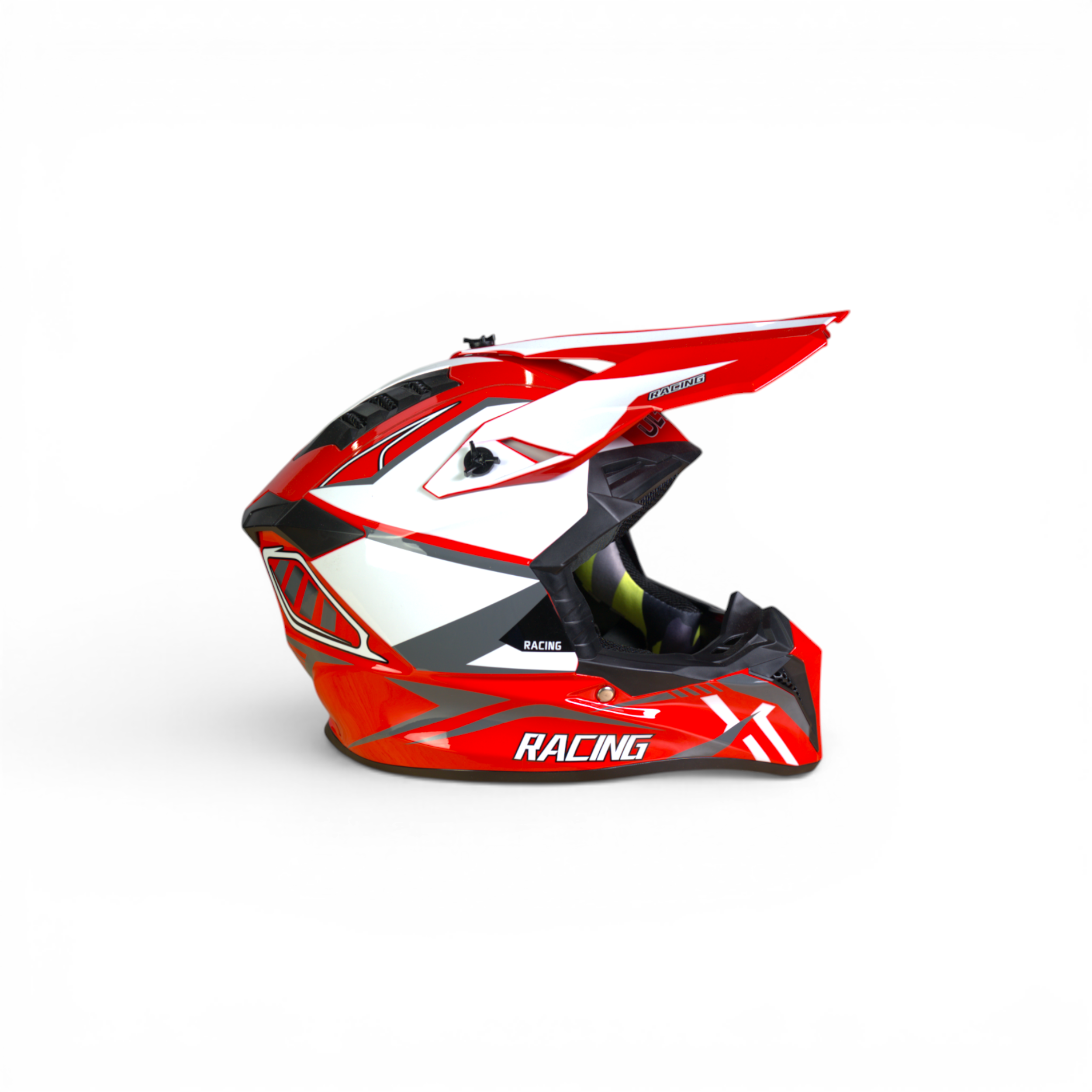 Ultra Pro Crosshelm – Racing Edition (Rood/Wit/Zwart)