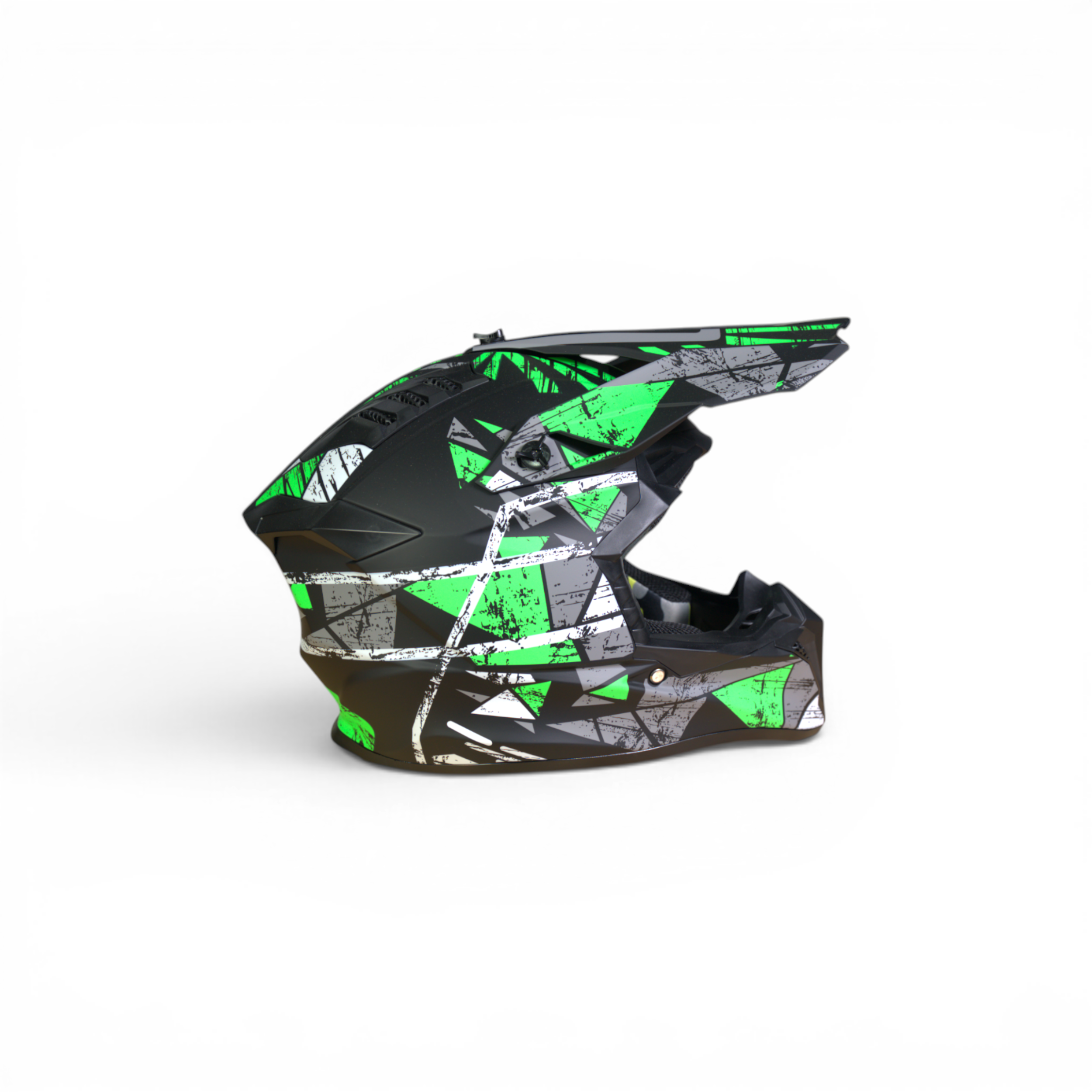 Ultra Pro Crosshelm – Grunge Edition (Mat Zwart/Groen/Grijs)
