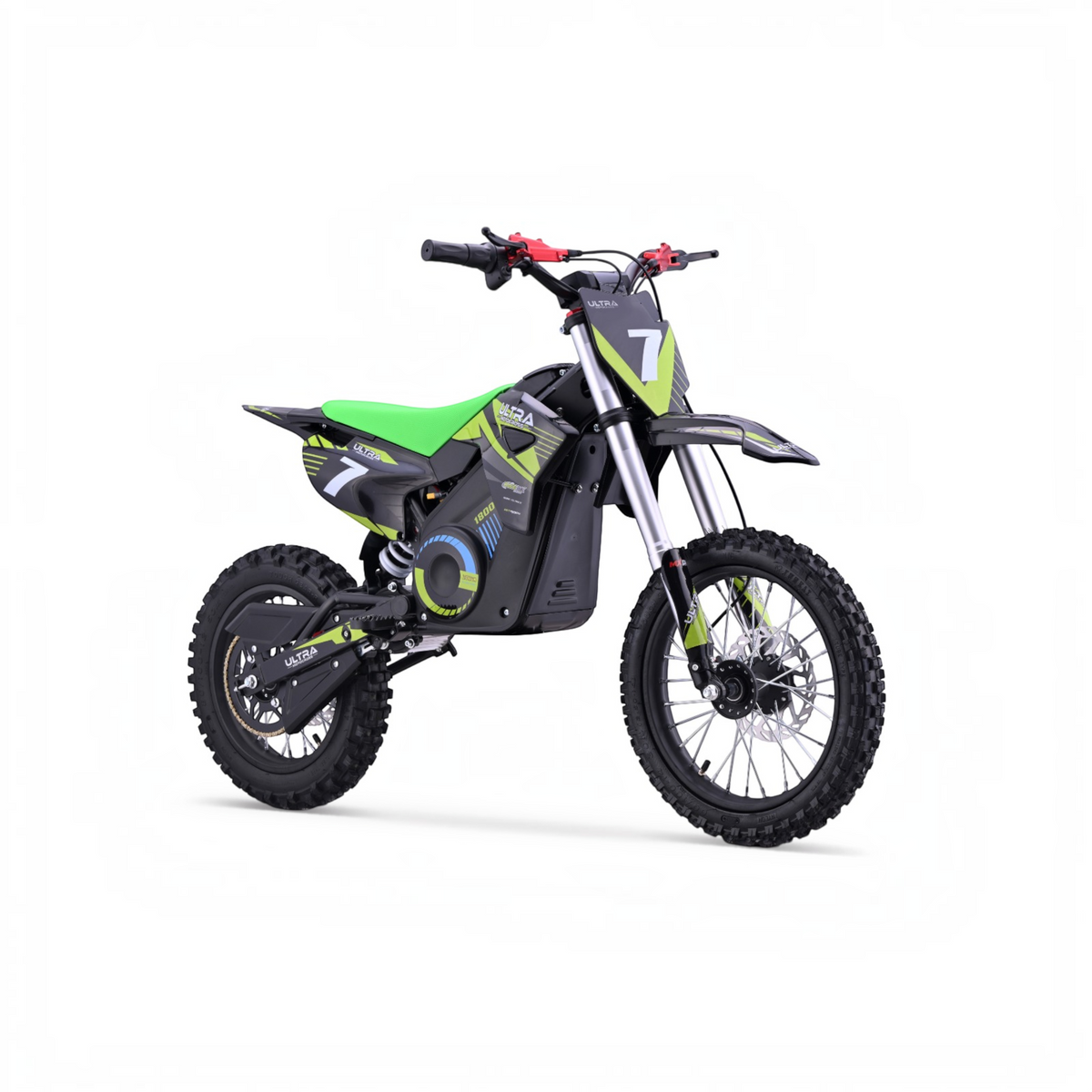 Ultra Motocross Snelle Krachtige Dirtbike 1800w 48v 65km/u Groen