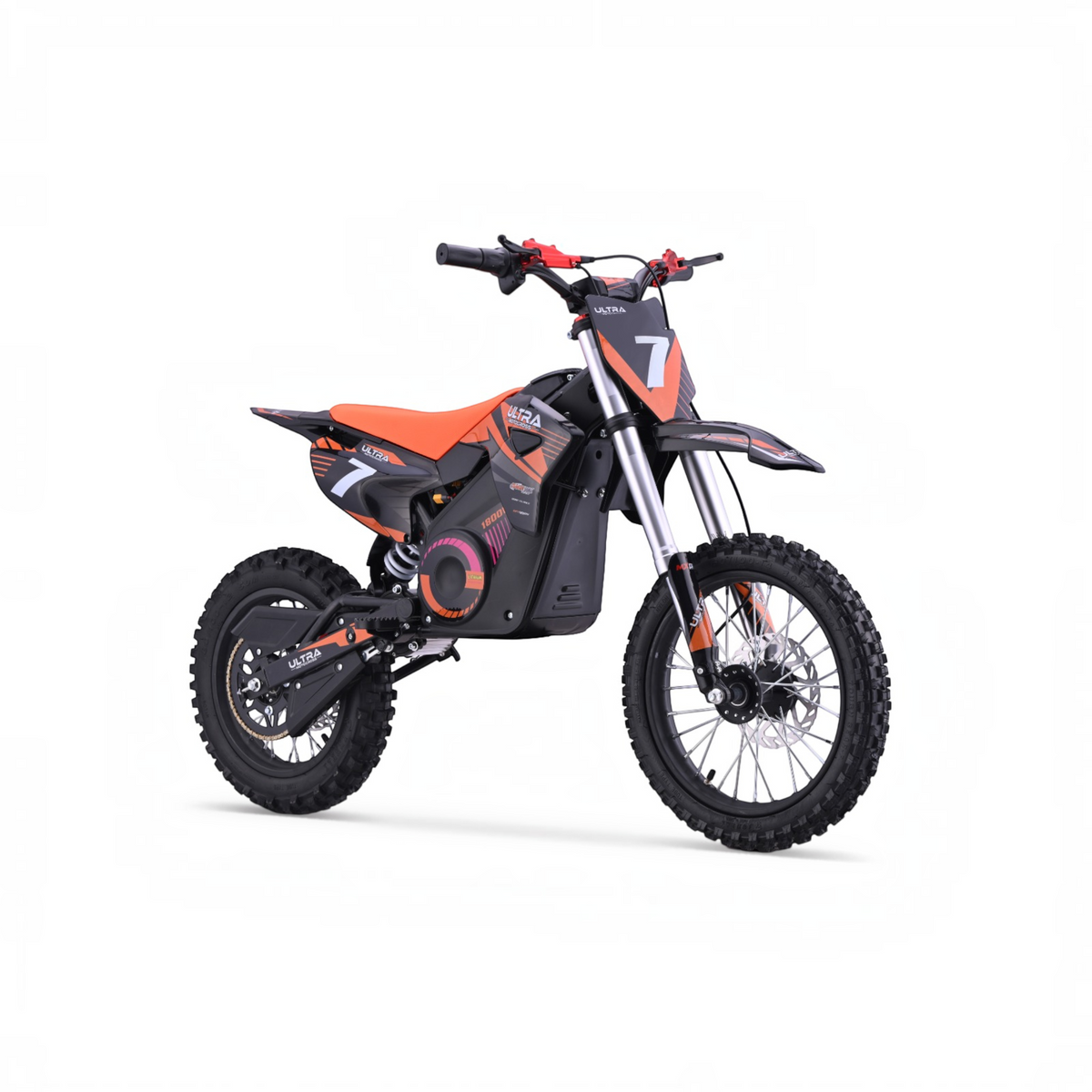 Ultra Motocross Snelle Krachtige Dirtbike 1800w 48v 65km/u Oranje