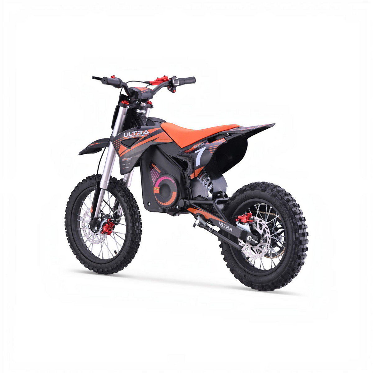 Ultra Motocross Snelle Krachtige Dirtbike 1800w 48v 65km/u Oranje