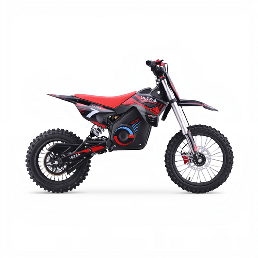 Ultra Motocross Snelle Krachtige Dirtbike 1800w 48v 65km/u Rood