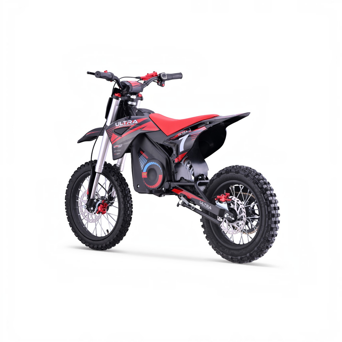 Ultra Motocross Snelle Krachtige Dirtbike 1800w 48v 65km/u Rood