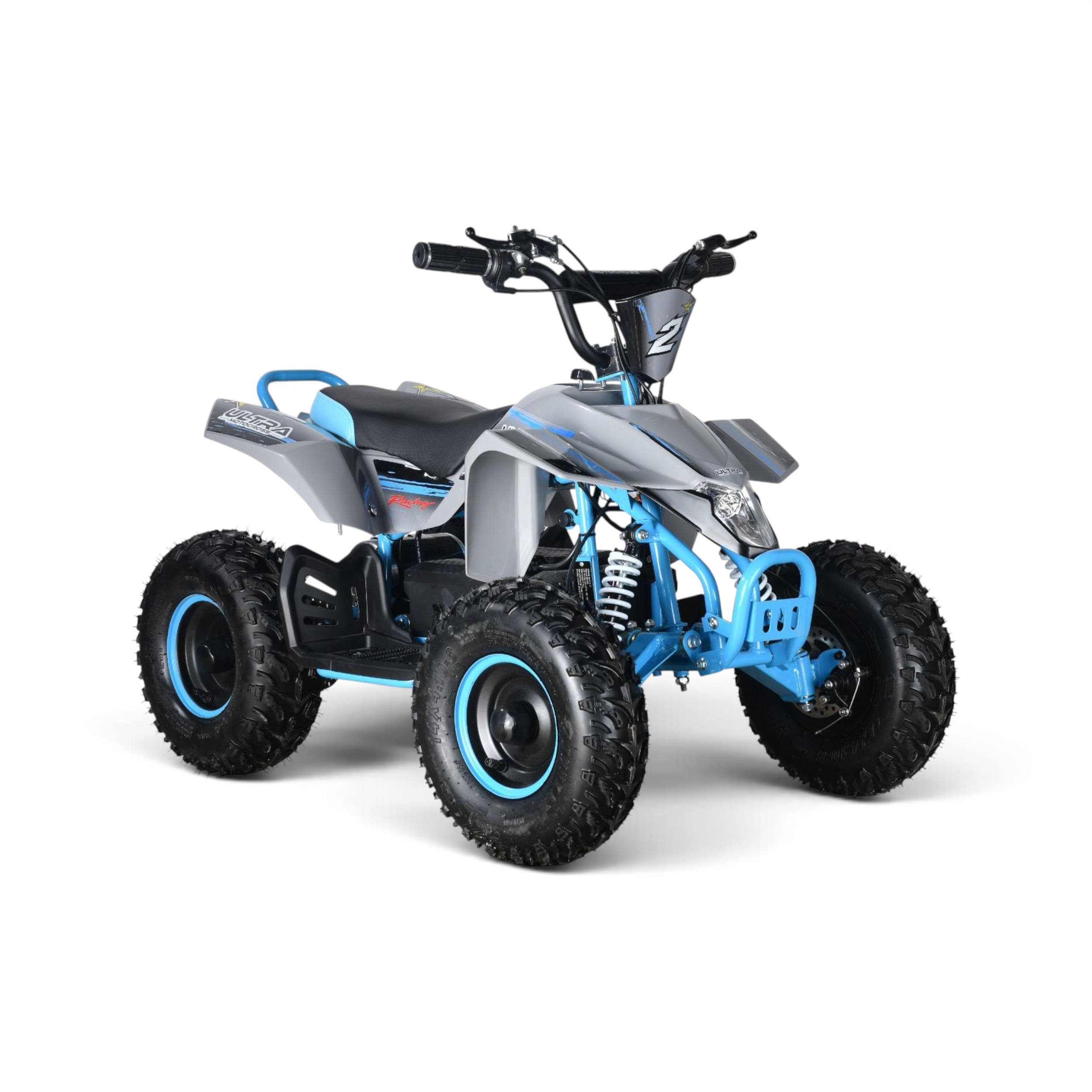Elektrische Kinderquad Racing Accu 1000W 48V Grijs Blauw