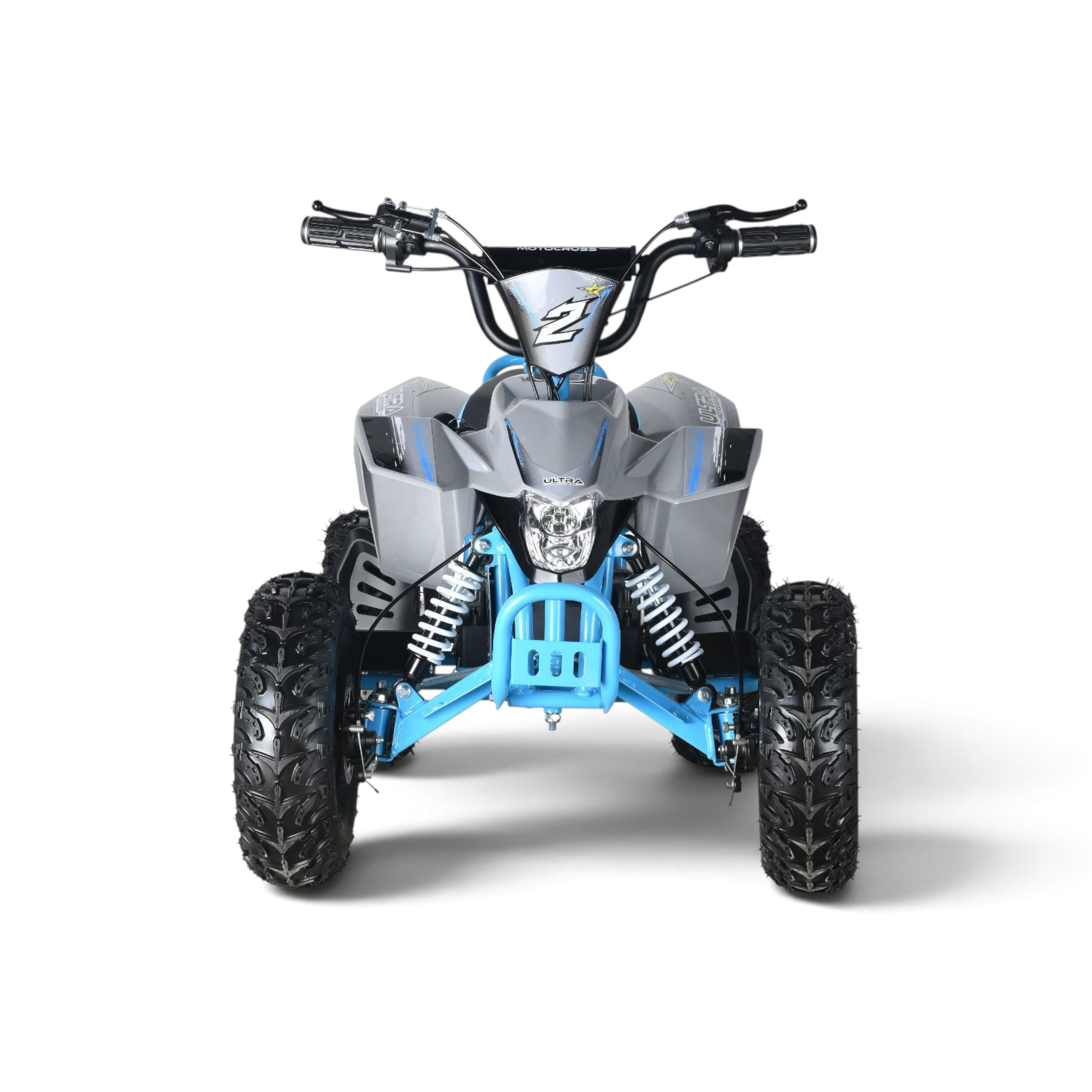 Elektrische Kinderquad Racing Accu 1000W 48V Grijs Blauw