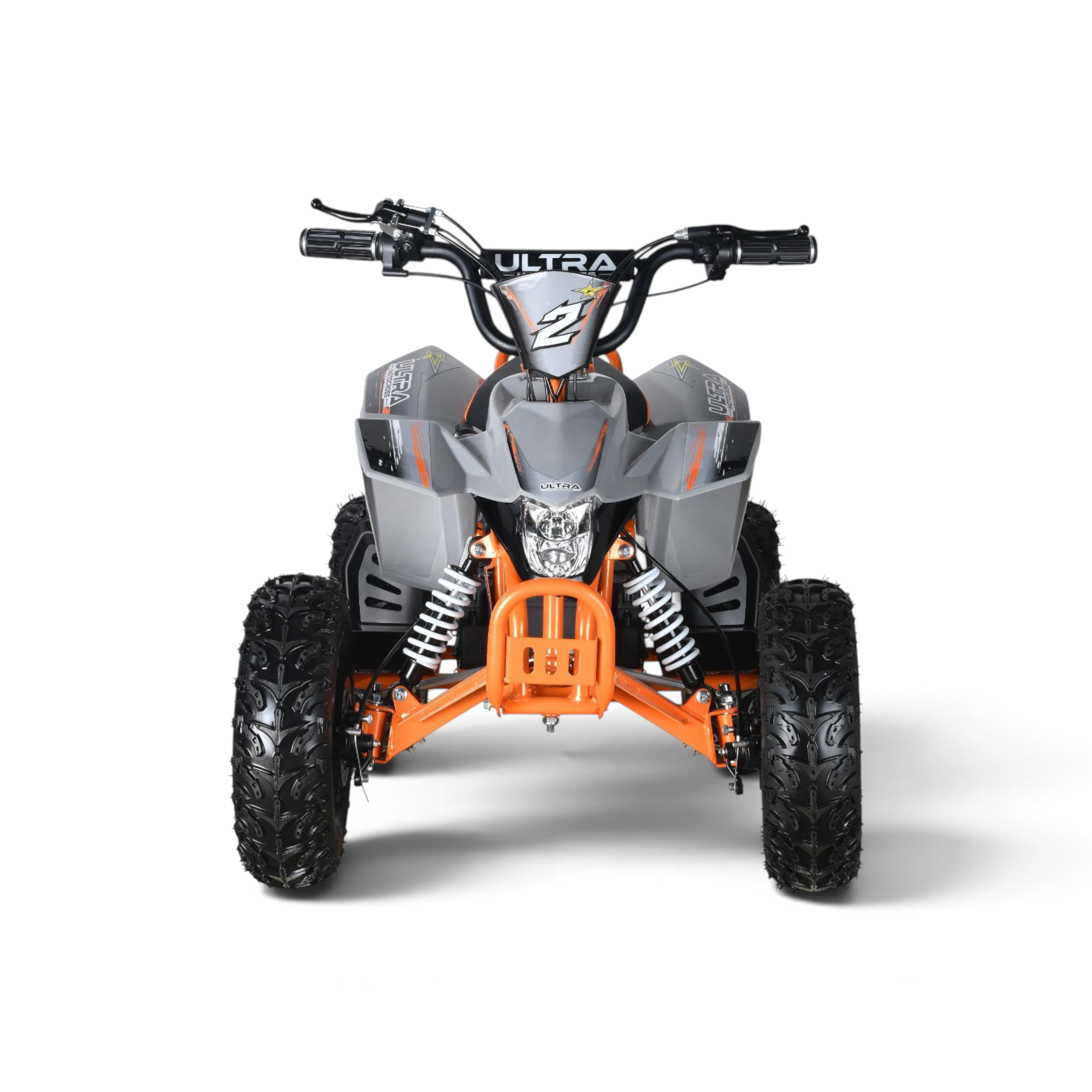 Elektrische Kinderquad Racing Accu 1000W 48V Grijs Oranje