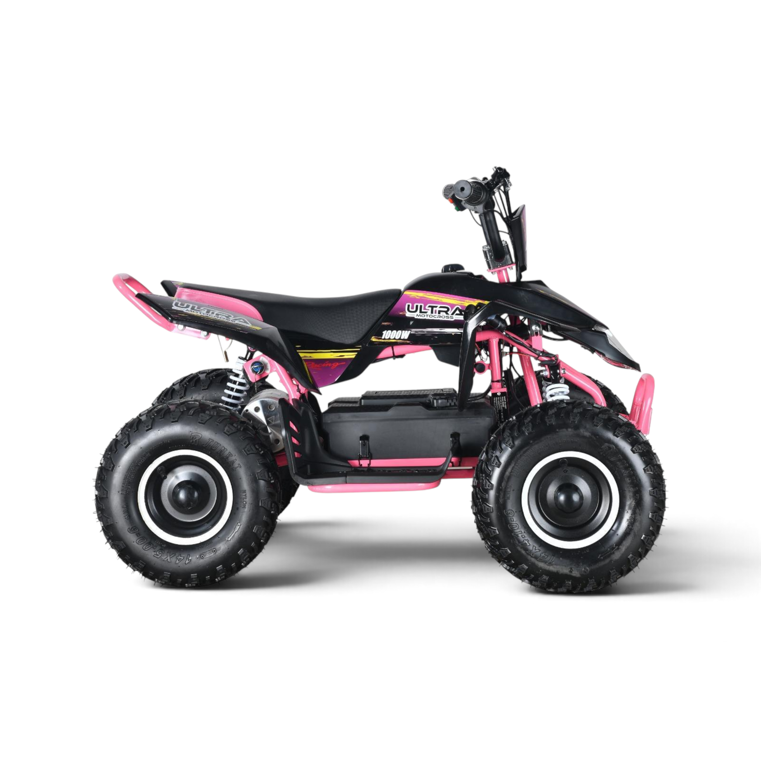Elektrische Kinderquad Racing Accu 1000W 48V Roze