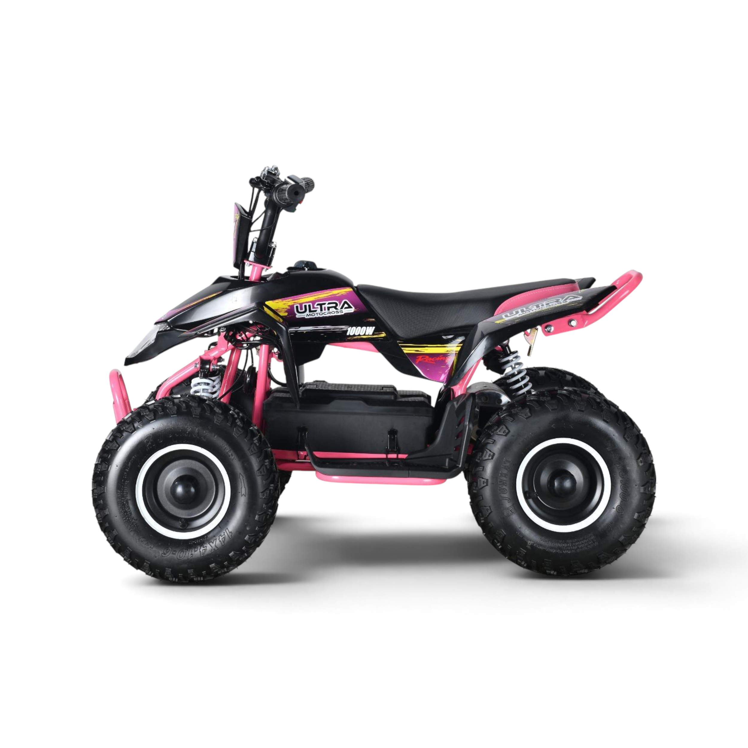 Elektrische Kinderquad Racing Accu 1000W 48V Roze