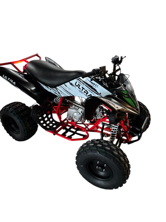 Ultra Motocross Quad Raptor 2024 125cc Zwart Rood