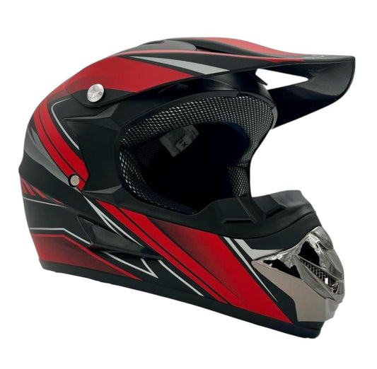 Ultra Motocross Motorcross Helm Red/Grey