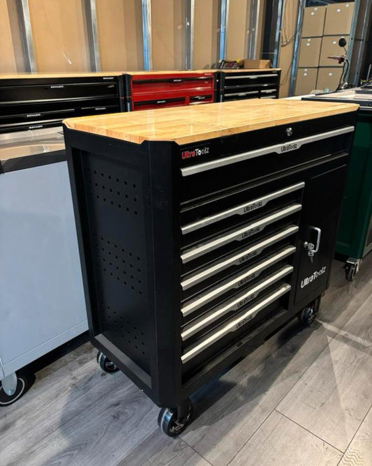 Ultratoolz Houten blad Gereedschapswagen 7/7 Met PowerToolz