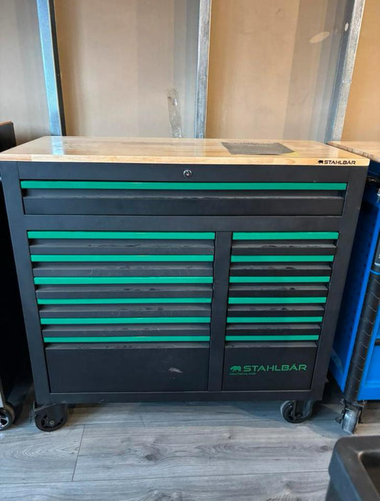 Stahlbär Houten Blad Jumbo Pro Gereedschapswagen – 10/13 Gevuld
