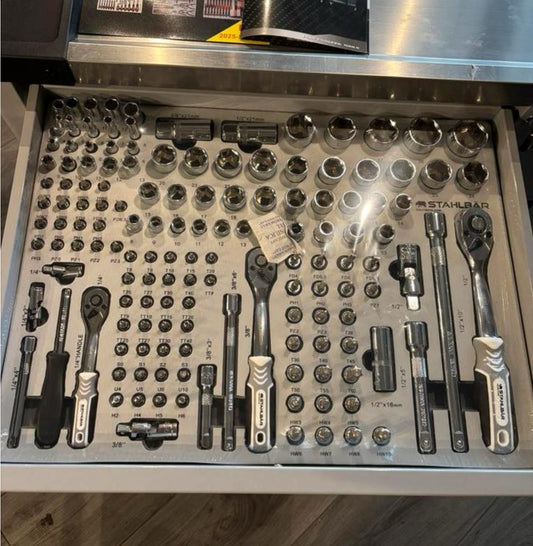 STAHLBÄR XXL Gereedschapswagen Met Krachtdoppen Grey