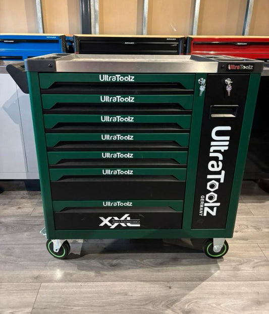 UltraToolz Jumbo Groen Gereedschapswagen – 7/7 Gevuld - Zijdeur