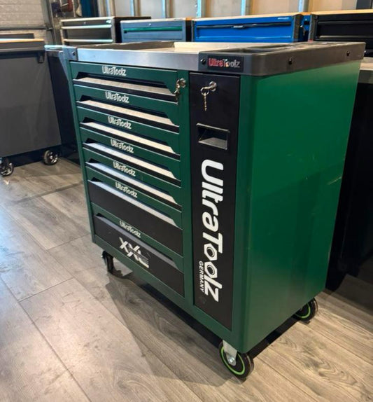 UltraToolz Jumbo Groen Gereedschapswagen – 7/7 Gevuld - Zijdeur