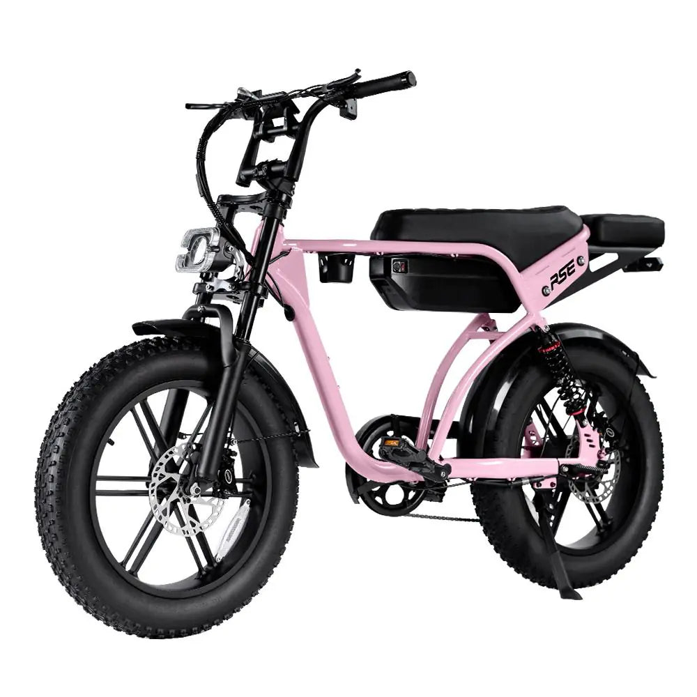 RSE Pro Elektrische Fatbike | Groen | Roze | Bekerhouder