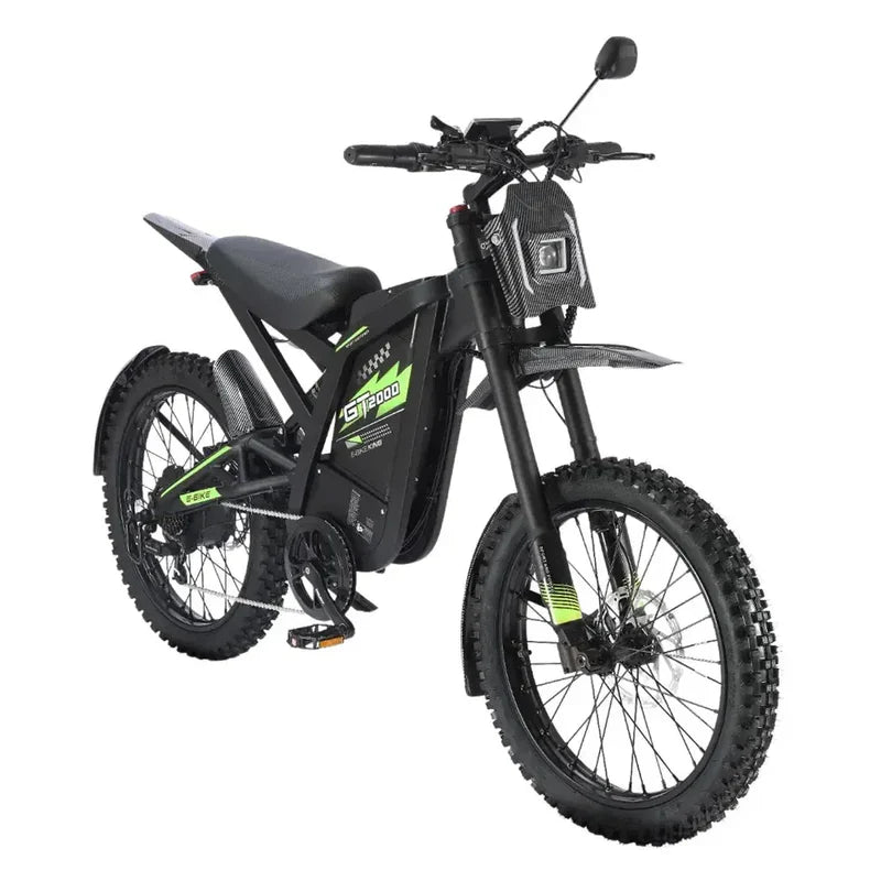GT2000 Elektrische Fatbike & Crossbike – Groen (2000W High-Performance Edition)