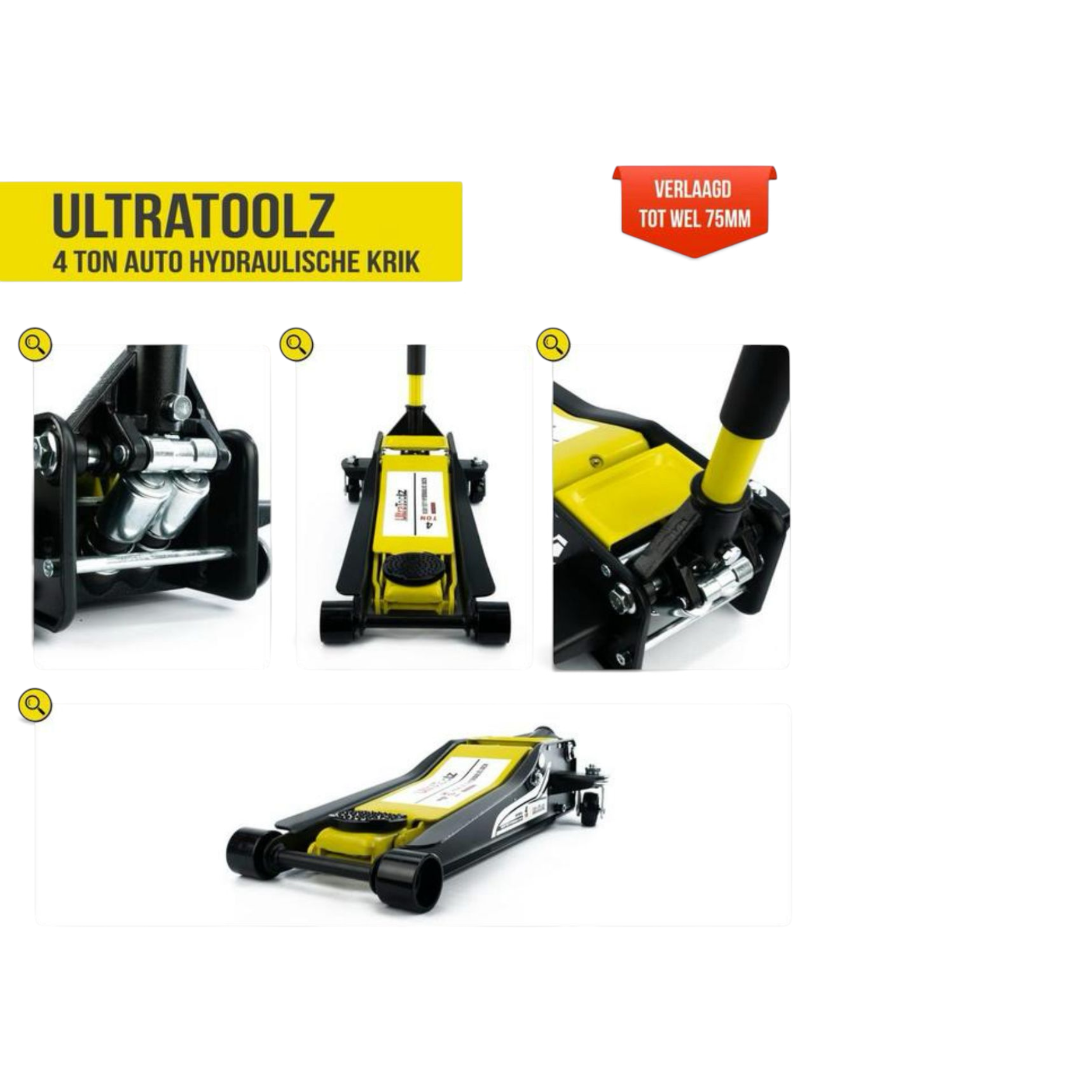 Ultratoolz Professionele Garagekrik – 4 Ton / 4000 kg